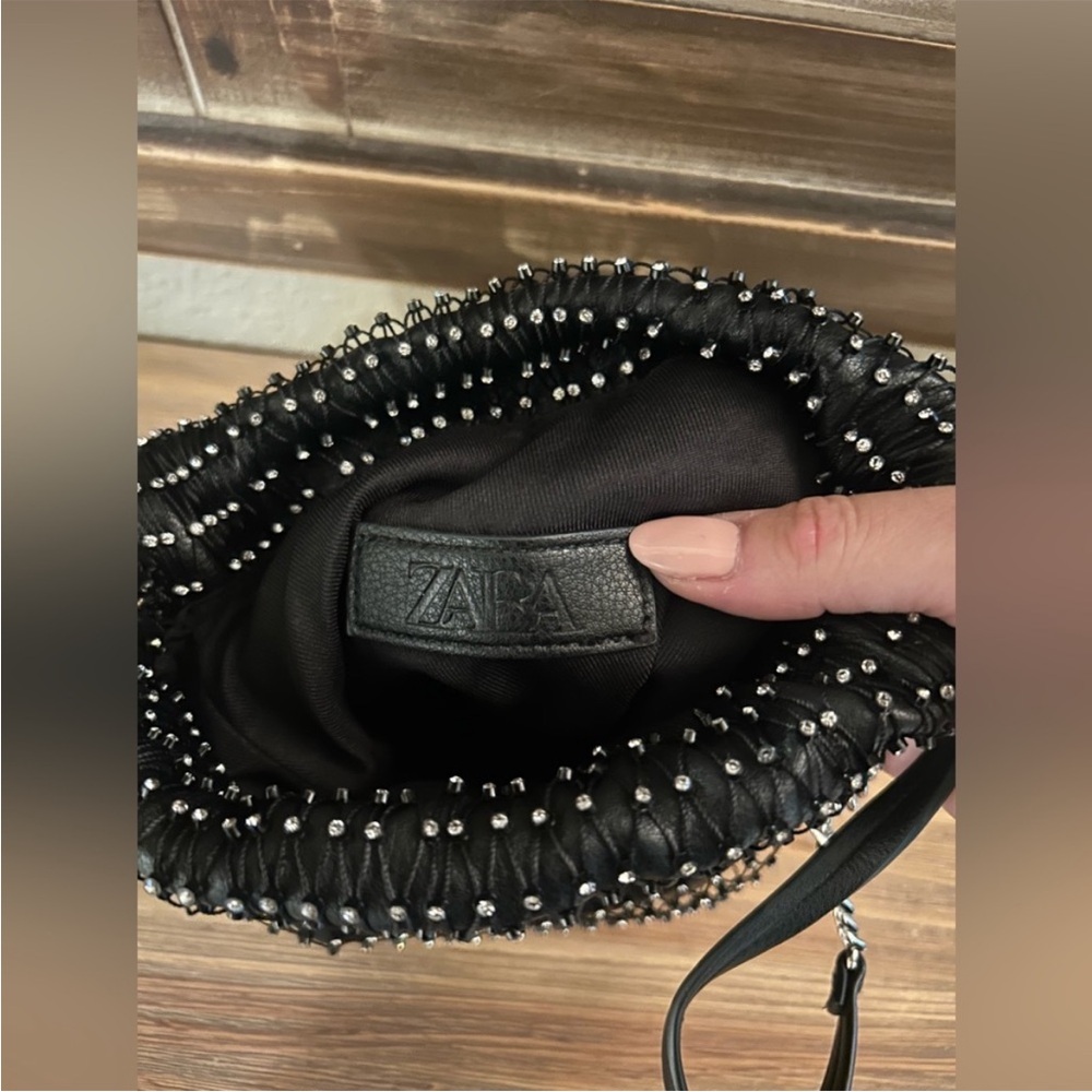 Zara Diamond Beaded Drawstring Bag - Picture 8 of 8